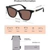 image:imageSOJOS Trendy Cat Eye Polarized Sunglasses for Women Retro Cateye Womens Shade SJ2709BlackPinkishbrown