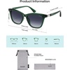 image:imageSOJOS Trendy Cat Eye Polarized Sunglasses for Women Retro Cateye Womens Shade SJ2709Dark GreenGrey Grading