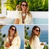 image:imageSOJOS Trendy Cat Eye Polarized Sunglasses for Women Retro Cateye Womens Shade SJ2709Dark GreenGrey Grading