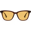image:imageSOJOS Trendy Cat Eye Polarized Sunglasses for Women Retro Cateye Womens Shade SJ2709Translucent OrangebrownLight Yellow