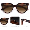 image:imageSOJOS Trendy Cat Eye Round Polarized Sunglasses for Women Fashion UV Protection Sunnies Sunglasses SJ2175Brown Tortoise