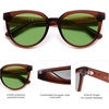 image:imageSOJOS Trendy Cat Eye Round Polarized Sunglasses for Women Fashion UV Protection Sunnies Sunglasses SJ2175Coffee