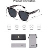 image:imageSOJOS Trendy Cat Eye Round Polarized Sunglasses for Women Fashion UV Protection Sunnies Sunglasses SJ2175Grey Tortoise