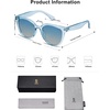 image:imageSOJOS Trendy Cat Eye Round Polarized Sunglasses for Women Fashion UV Protection Sunnies Sunglasses SJ2175Light Blue