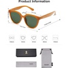 image:imageSOJOS Trendy Cat Eye Round Polarized Sunglasses for Women Fashion UV Protection Sunnies Sunglasses SJ2175Orange