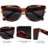 image:imageSOJOS Trendy Cat Eye Round Polarized Sunglasses for Women Fashion UV Protection Sunnies Sunglasses SJ2175Tortoise