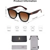 image:imageSOJOS Trendy Cat Eye Round Polarized Sunglasses for Women Fashion UV Protection Sunnies Sunglasses SJ2175Tortoise Temple