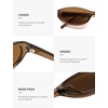 image:imageSOJOS Trendy Cat Eye Womens SunglassesRetro Skinny Chic Narrow Oval 90s Slim Small Cute Sunnies SJ2753BrownBrown