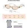 image:imageSOJOS Trendy Cat Eye Womens SunglassesRetro Skinny Chic Narrow Oval 90s Slim Small Cute Sunnies SJ2753ChampagneChampagne