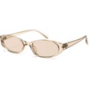 image:imageSOJOS Trendy Cat Eye Womens SunglassesRetro Skinny Chic Narrow Oval 90s Slim Small Cute Sunnies SJ2753ChampagneChampagne