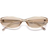 image:imageSOJOS Trendy Cat Eye Womens SunglassesRetro Skinny Chic Narrow Oval 90s Slim Small Cute Sunnies SJ2753ChampagneChampagne