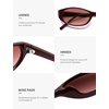 image:imageSOJOS Trendy Cat Eye Womens SunglassesRetro Skinny Chic Narrow Oval 90s Slim Small Cute Sunnies SJ2753RedPink