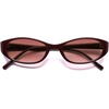 image:imageSOJOS Trendy Cat Eye Womens SunglassesRetro Skinny Chic Narrow Oval 90s Slim Small Cute Sunnies SJ2753RedPink