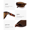 image:imageSOJOS Trendy Cat Eye Womens SunglassesRetro Skinny Chic Narrow Oval 90s Slim Small Cute Sunnies SJ2753TortoiseBrown