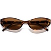 image:imageSOJOS Trendy Cat Eye Womens SunglassesRetro Skinny Chic Narrow Oval 90s Slim Small Cute Sunnies SJ2753TortoiseBrown