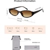 image:imageSOJOS Trendy Cat Eye Womens SunglassesRetro Skinny Chic Narrow Oval 90s Slim Small Cute Sunnies SJ2753TortoiseBrown Grading