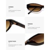 image:imageSOJOS Trendy Cat Eye Womens SunglassesRetro Skinny Chic Narrow Oval 90s Slim Small Cute Sunnies SJ2753TortoiseBrown Grading