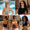 image:imageSOJOS Trendy Cat Eye Womens SunglassesRetro Skinny Chic Narrow Oval 90s Slim Small Cute Sunnies SJ2753TortoiseGreen