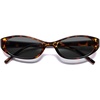 image:imageSOJOS Trendy Cat Eye Womens SunglassesRetro Skinny Chic Narrow Oval 90s Slim Small Cute Sunnies SJ2753TortoiseGrey