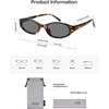 image:imageSOJOS Trendy Cat Eye Womens SunglassesRetro Skinny Chic Narrow Oval 90s Slim Small Cute Sunnies SJ2753TortoiseGrey