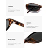 image:imageSOJOS Trendy Cat Eye Womens SunglassesRetro Skinny Chic Narrow Oval 90s Slim Small Cute Sunnies SJ2753TortoiseGrey