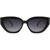 image:imageSOJOS Trendy Cute Cat Eye Polarized Sunglasses for Women Fashion Cateye Womens Sunnies SJ2237Black
