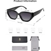 image:imageSOJOS Trendy Cute Cat Eye Polarized Sunglasses for Women Fashion Cateye Womens Sunnies SJ2237Black
