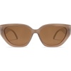 image:imageSOJOS Trendy Cute Cat Eye Polarized Sunglasses for Women Fashion Cateye Womens Sunnies SJ2237Brown