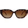 image:imageSOJOS Trendy Cute Cat Eye Polarized Sunglasses for Women Fashion Cateye Womens Sunnies SJ2237Brown Tortoise
