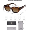 image:imageSOJOS Trendy Cute Cat Eye Polarized Sunglasses for Women Fashion Cateye Womens Sunnies SJ2237Brown Tortoise
