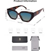 image:imageSOJOS Trendy Cute Cat Eye Polarized Sunglasses for Women Fashion Cateye Womens Sunnies SJ2237Dark Tortoise