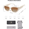 image:imageSOJOS Trendy Cute Cat Eye Polarized Sunglasses for Women Fashion Cateye Womens Sunnies SJ2237Light Beige