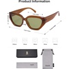 image:imageSOJOS Trendy Cute Cat Eye Polarized Sunglasses for Women Fashion Cateye Womens Sunnies SJ2237Mocha Brown