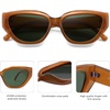 image:imageSOJOS Trendy Cute Cat Eye Polarized Sunglasses for Women Fashion Cateye Womens Sunnies SJ2237Orange