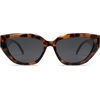 image:imageSOJOS Trendy Cute Cat Eye Polarized Sunglasses for Women Fashion Cateye Womens Sunnies SJ2237Tortoise