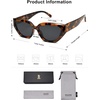 image:imageSOJOS Trendy Cute Cat Eye Polarized Sunglasses for Women Fashion Cateye Womens Sunnies SJ2237Tortoise
