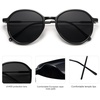 image:imageSOJOS Trendy Designer Hexagon Round Sunglasses for Women Fashion Big Shades Geometric Women Sunglasses SJ2181Black