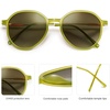 image:imageSOJOS Trendy Designer Hexagon Round Sunglasses for Women Fashion Big Shades Geometric Women Sunglasses SJ2181Green