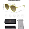 image:imageSOJOS Trendy Designer Hexagon Round Sunglasses for Women Fashion Big Shades Geometric Women Sunglasses SJ2181Green