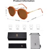 image:imageSOJOS Trendy Designer Hexagon Round Sunglasses for Women Fashion Big Shades Geometric Women Sunglasses SJ2181Orange