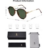 image:imageSOJOS Trendy Designer Hexagon Round Sunglasses for Women Fashion Big Shades Geometric Women Sunglasses SJ2181Tortoise