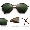 image:imageSOJOS Trendy Designer Hexagon Round Sunglasses for Women Fashion Big Shades Geometric Women Sunglasses SJ2181Tortoise