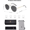 image:imageSOJOS Trendy Designer Hexagon Round Sunglasses for Women Fashion Big Shades Geometric Women Sunglasses SJ2181White