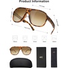 image:imageSOJOS Trendy Floating Polarized Aviator Sports Sunglasses for Women MenRetro Shades for Fishing Surfing Boating SJ2336Brown