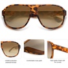 image:imageSOJOS Trendy Floating Polarized Aviator Sports Sunglasses for Women MenRetro Shades for Fishing Surfing Boating SJ2336Brown