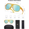 image:imageSOJOS Trendy Floating Polarized Aviator Sports Sunglasses for Women MenRetro Shades for Fishing Surfing Boating SJ2336Orange