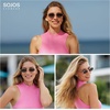 image:imageSOJOS Trendy Hexagonal Polarized Sunglasses for Women Men Retro Fashion Irregular Rhombus Shades UV400 Protection SJ1259Green
