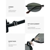 image:imageSOJOS Trendy Hexagonal Polarized Sunglasses for Women Men Retro Fashion Irregular Rhombus Shades UV400 Protection SJ1259Green