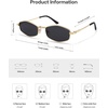image:imageSOJOS Trendy Hexagonal Polarized Sunglasses for Women Men Retro Fashion Irregular Rhombus Shades UV400 Protection SJ1259Grey