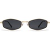 image:imageSOJOS Trendy Hexagonal Polarized Sunglasses for Women Men Retro Fashion Irregular Rhombus Shades UV400 Protection SJ1259Grey